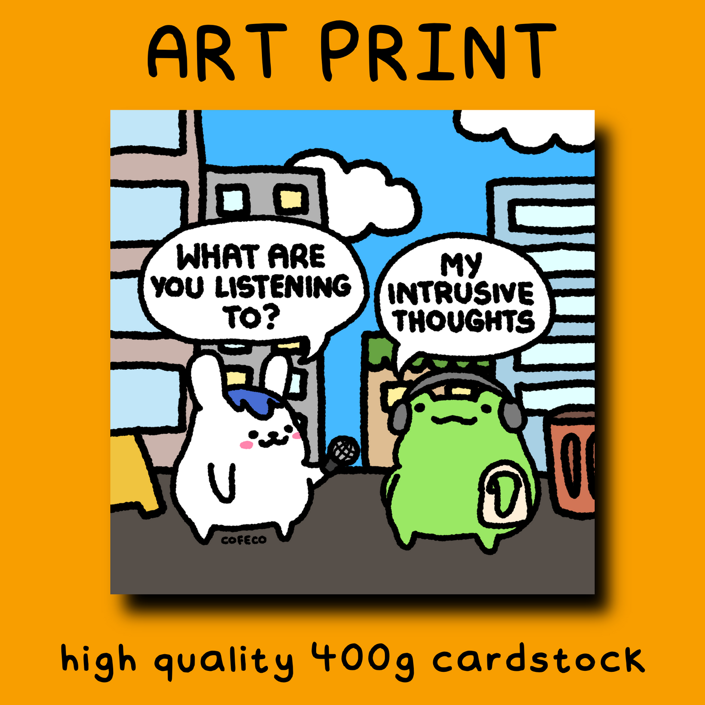 Street Interview Art Print