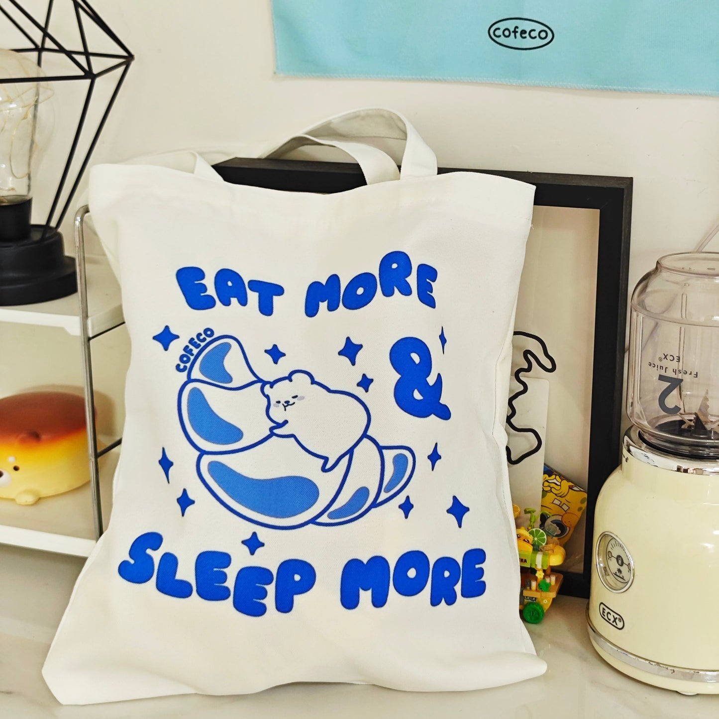 Eat More & Sleep More Tote Bag
