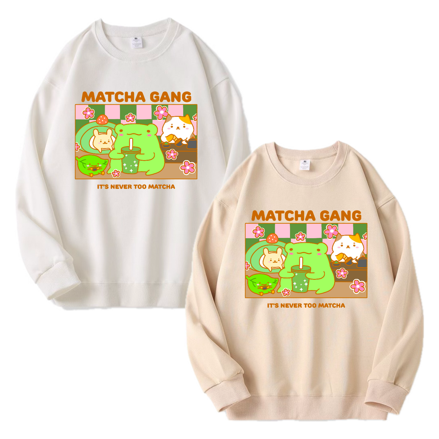 Matcha Gang Apparel: Tshirt, Crewneck, Hoodie