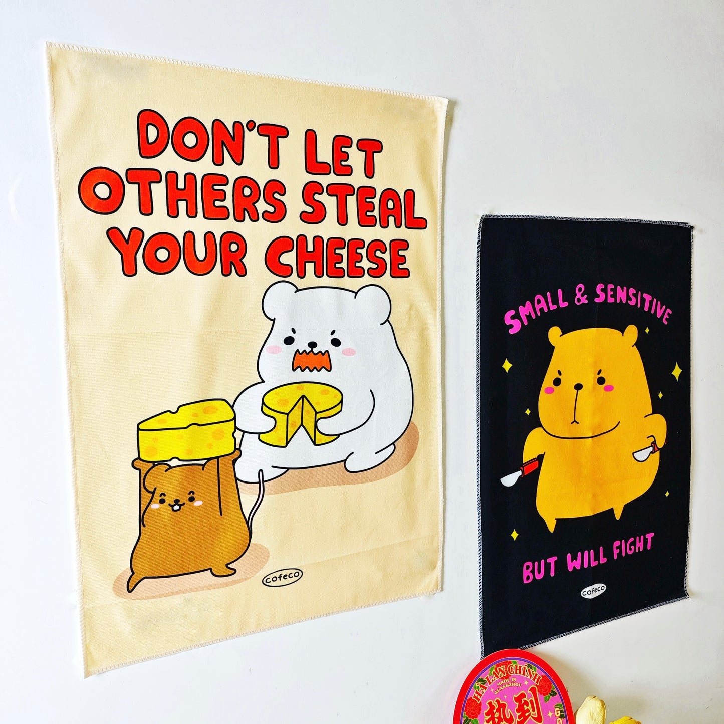 Don’t Let Others Steal Your Cheese Tapestry