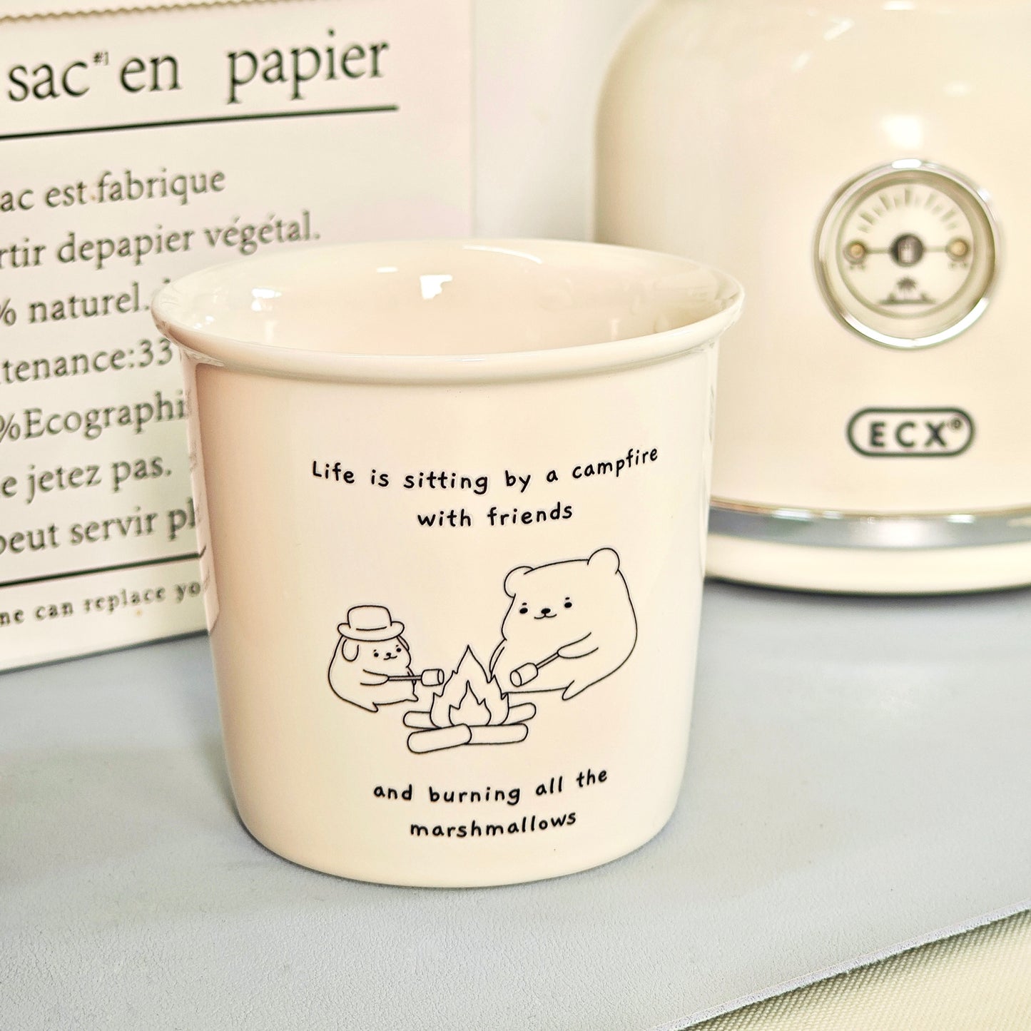 Life is burning all the marshmallows Ceramic Mug