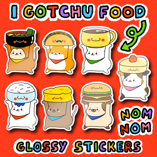 Foodie Animals Stickers