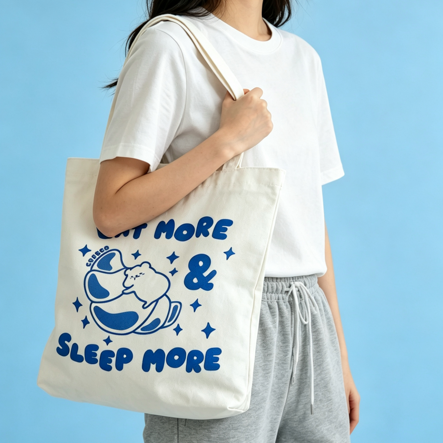 Eat More & Sleep More Tote Bag