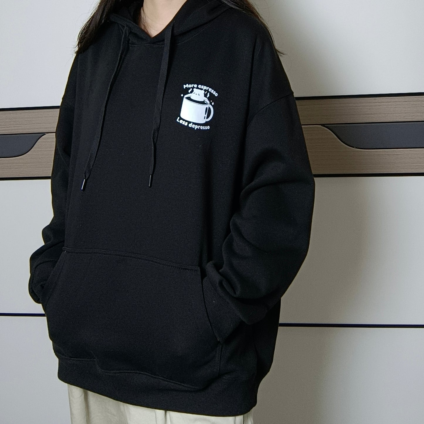 More Espresso Less Depresso Apparel: Tshirt, Crewneck, Hoodie