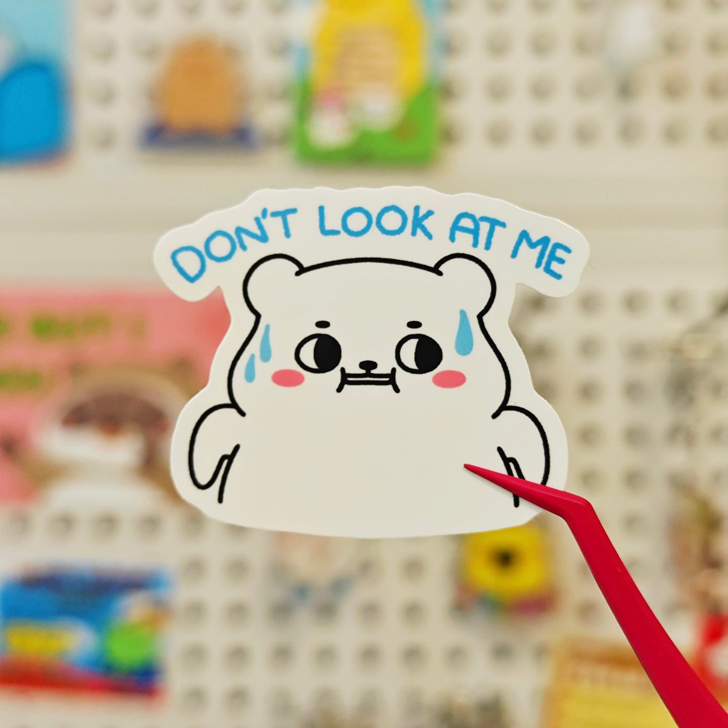Big Head Tiny Brain Quiet Bear Sticker Collection