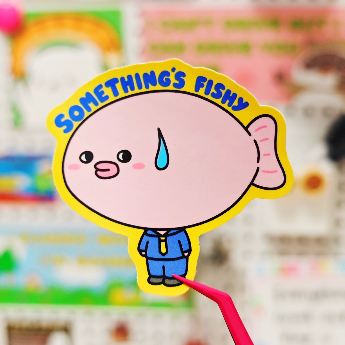 Something’s Fishy Sticker