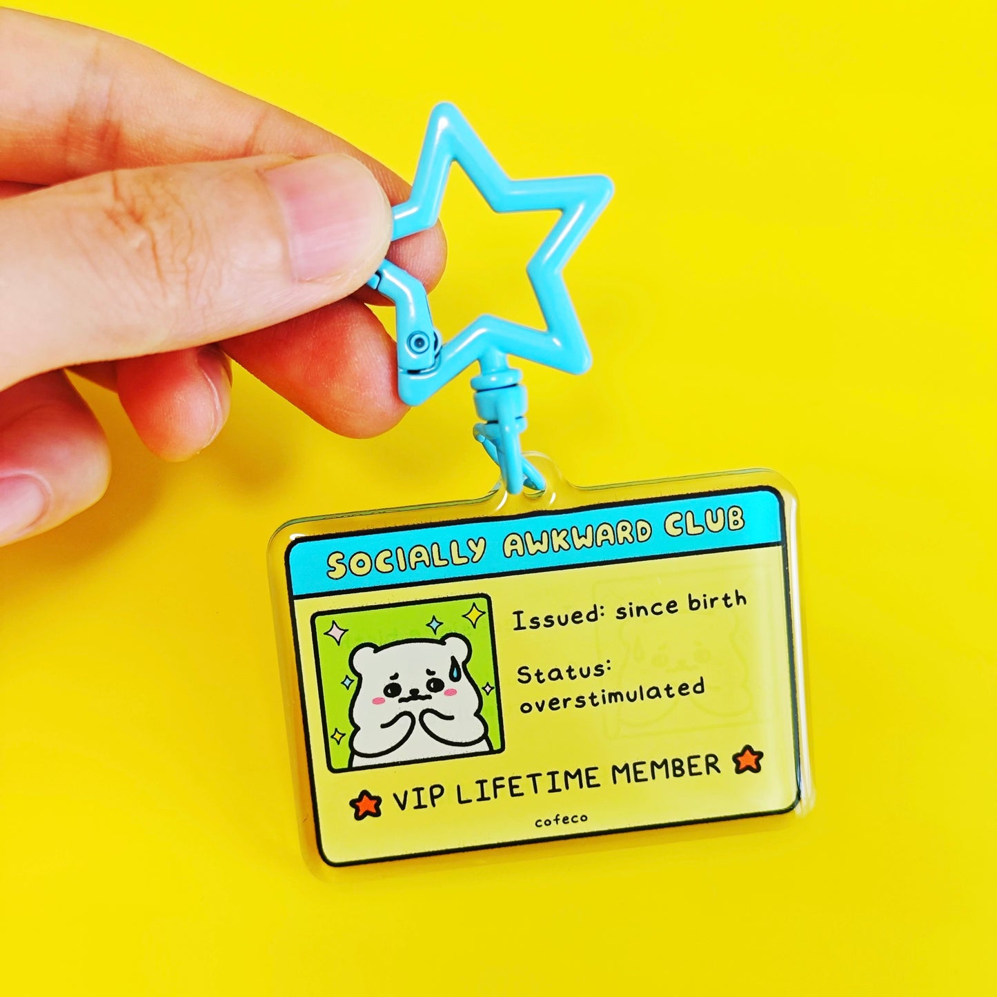 Social Anxiety Club Keychain