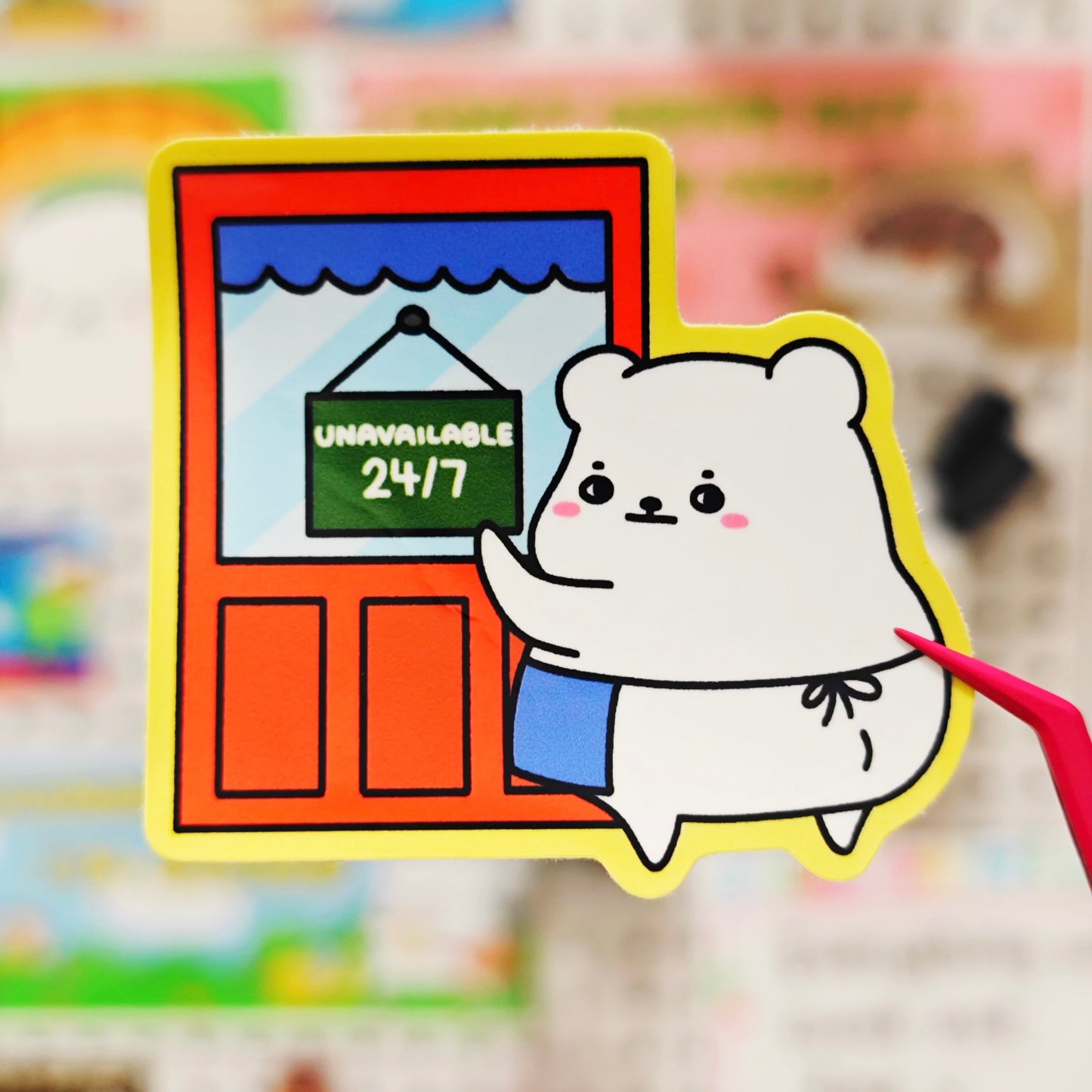 Unavailable 24/7 Sticker
