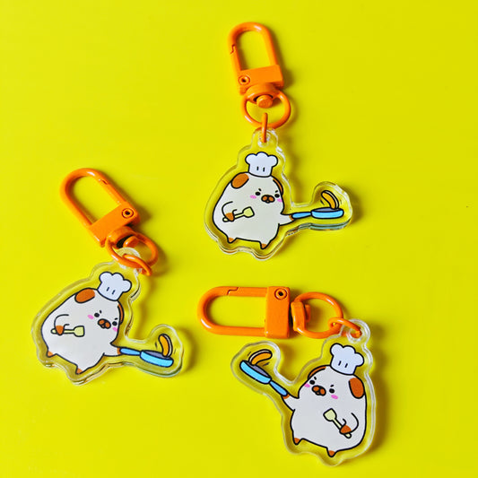 Cooking Doggo Keychain