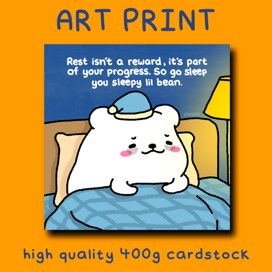 Rest Is Progress Art Print