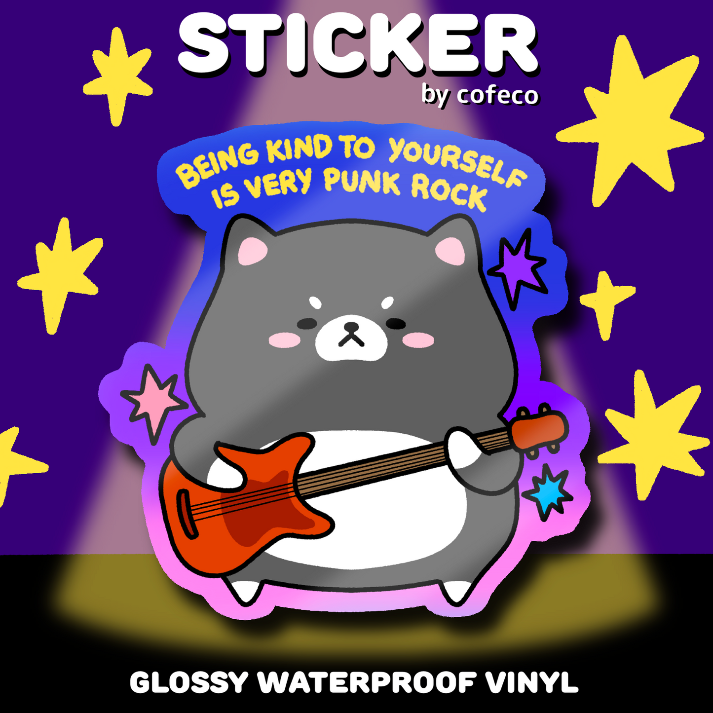 Being Kind Is Punk Rock sticker