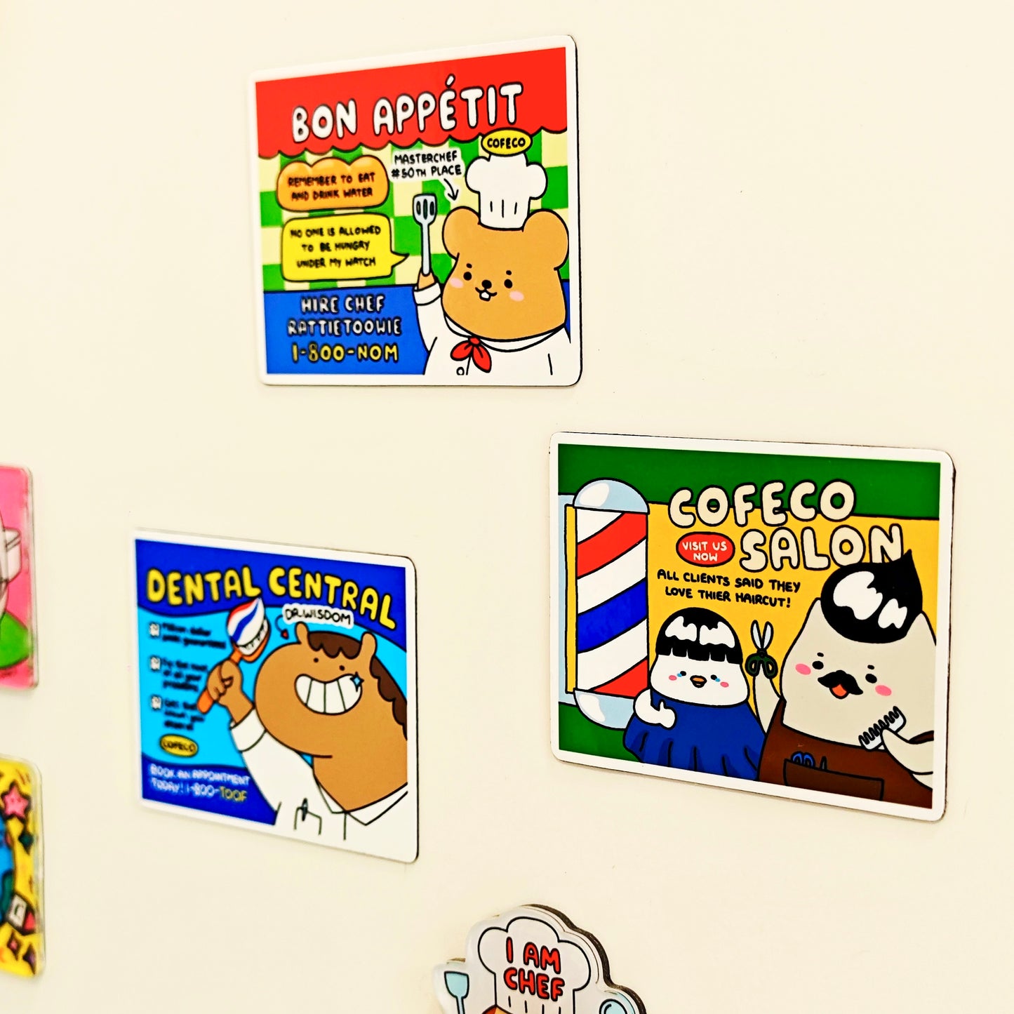 Silly Advertisement Sticker Magnets Collection 2