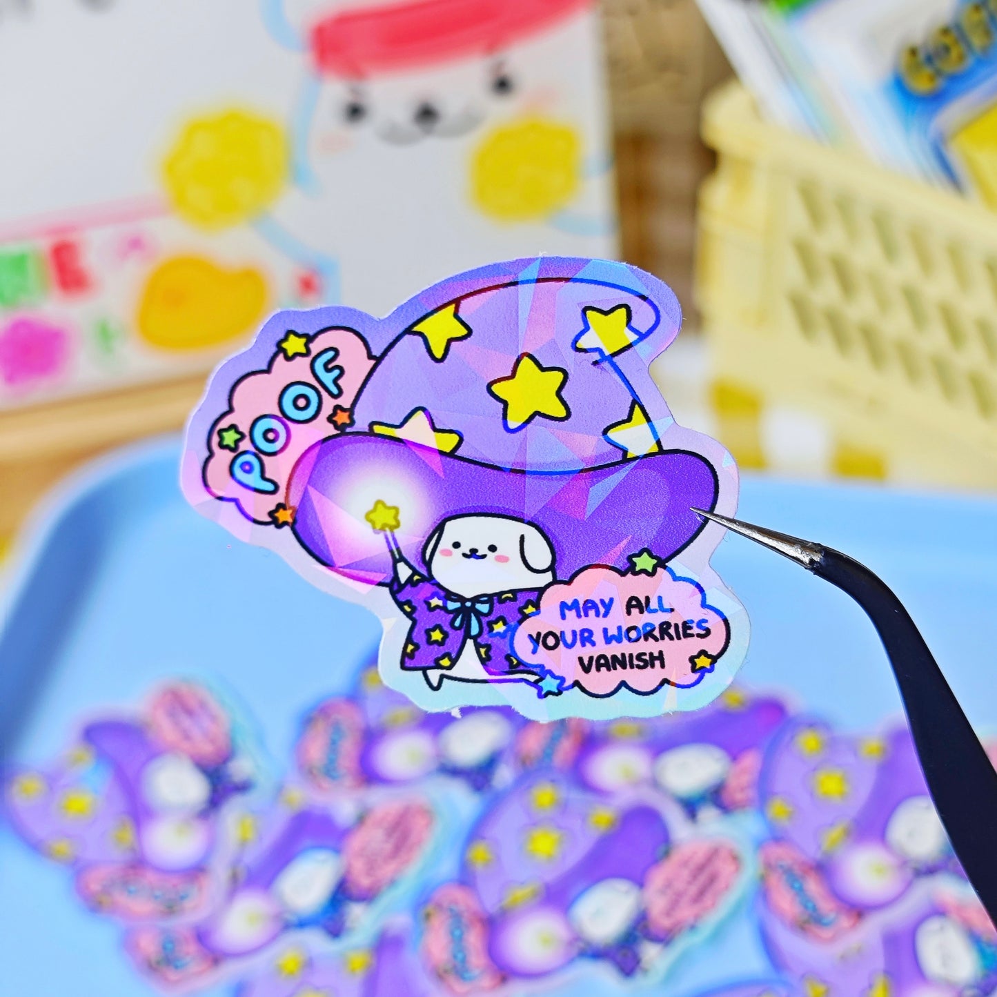 May All Your Worries Vanish Magical Sticker