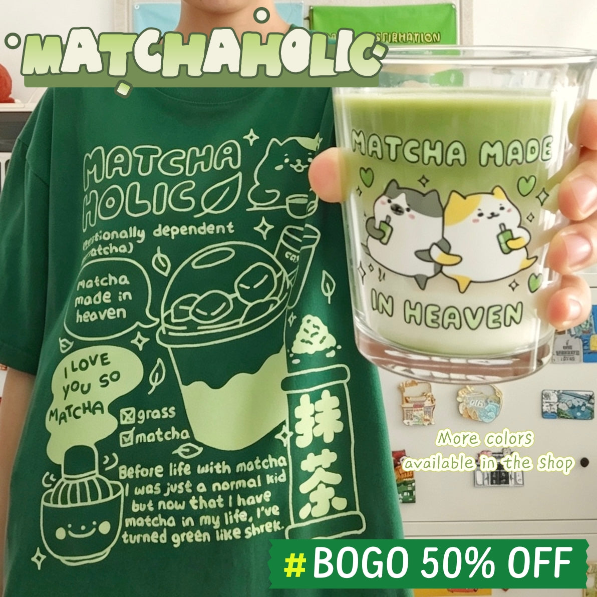 Matchaholic Apparel: Tshirt, Crewneck, Hoodie