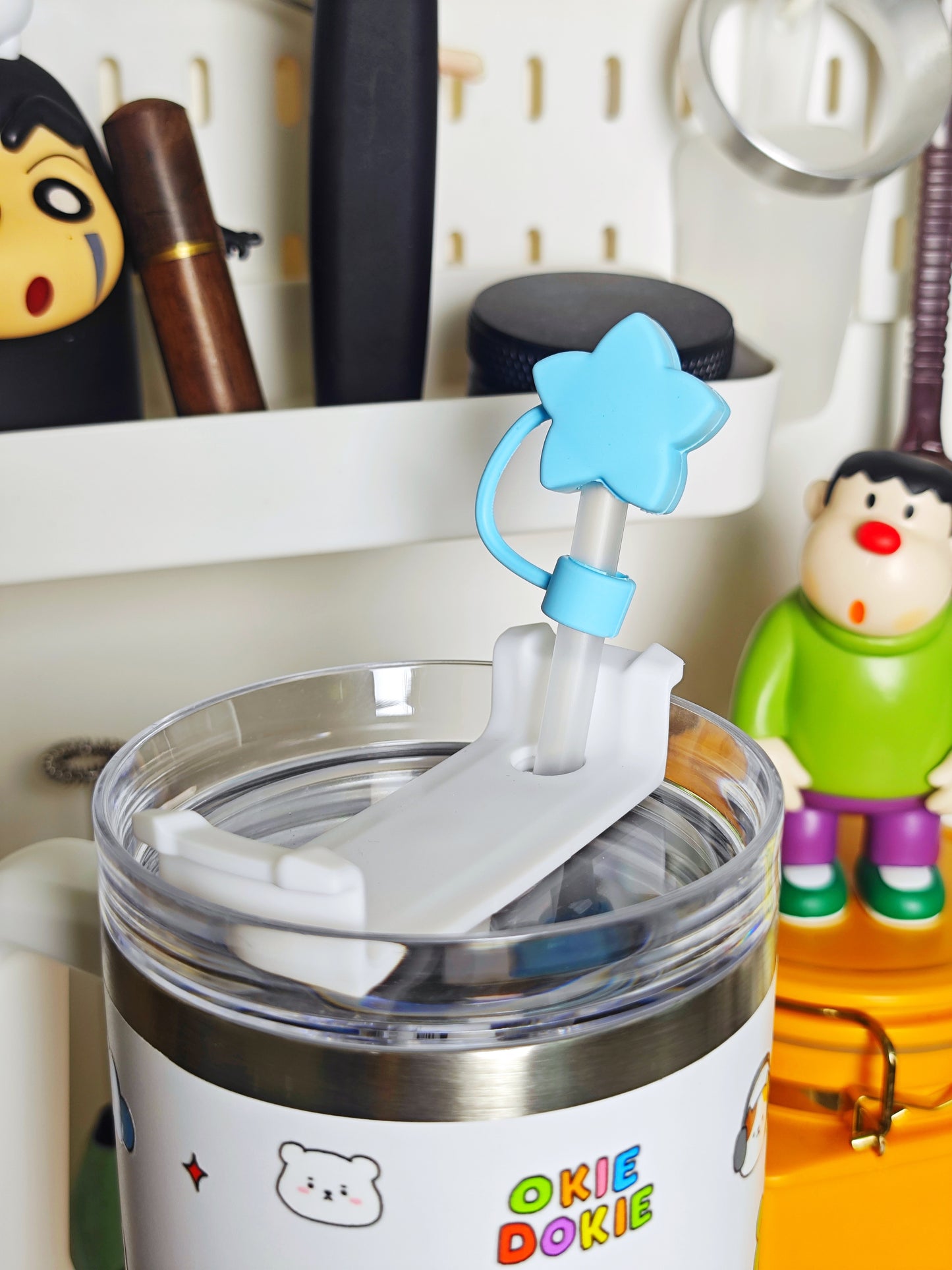 Animal Town Stainless Steel Straw Tumbler w/ Star Straw Topper