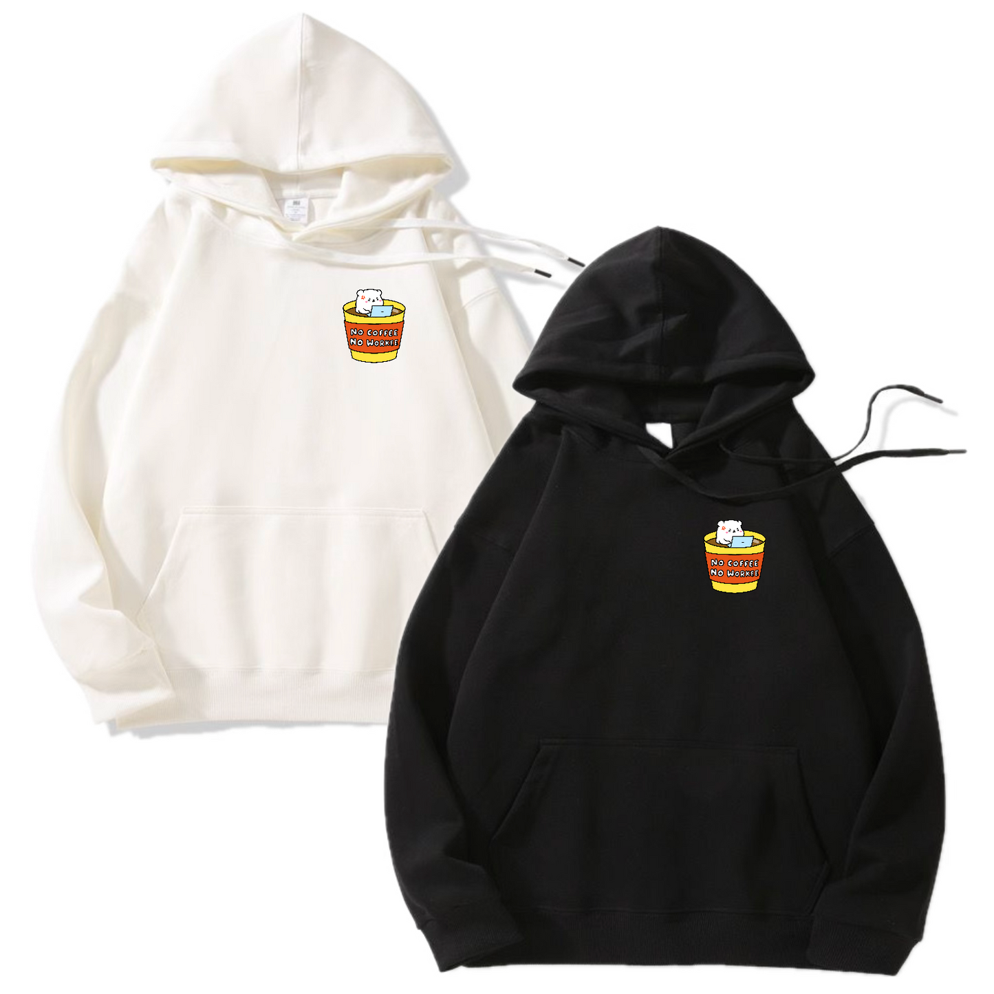 No Coffee No Workee Apparel: T-shirt, Crewneck, Hoodie