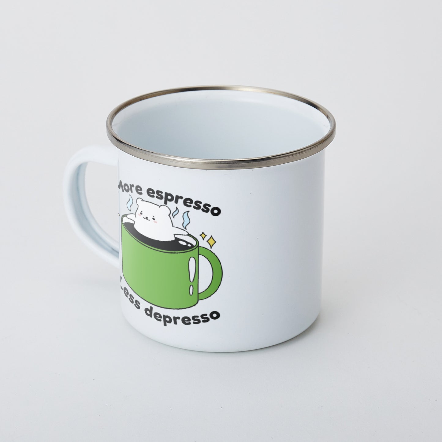 More Espresso Less Depresso Stainless Steel Mug