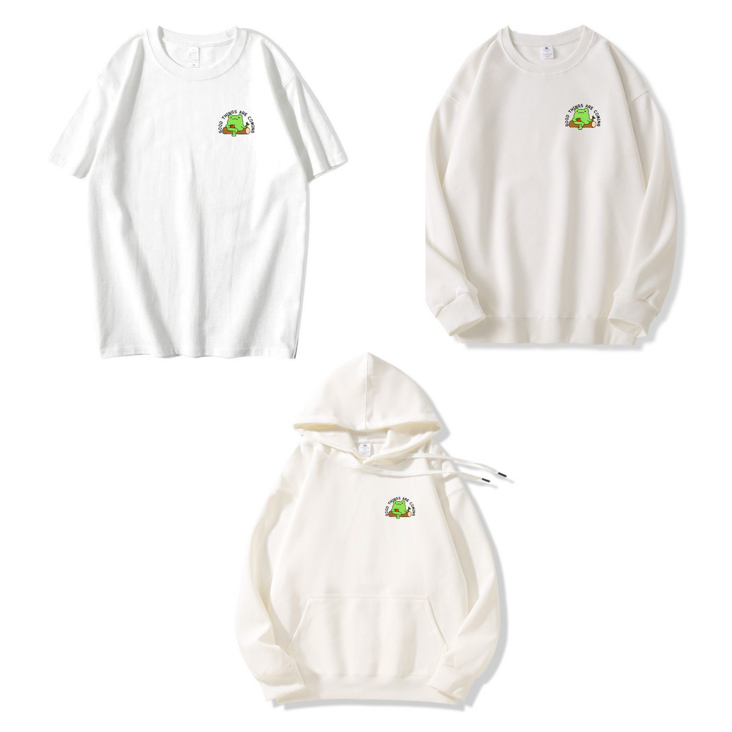 Good Things Are Coming Apparel: Tshirt, Crewneck, Hoodie