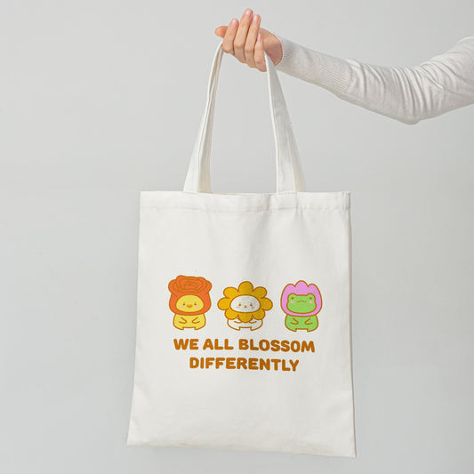 We All Blossom Differently Tote Bag