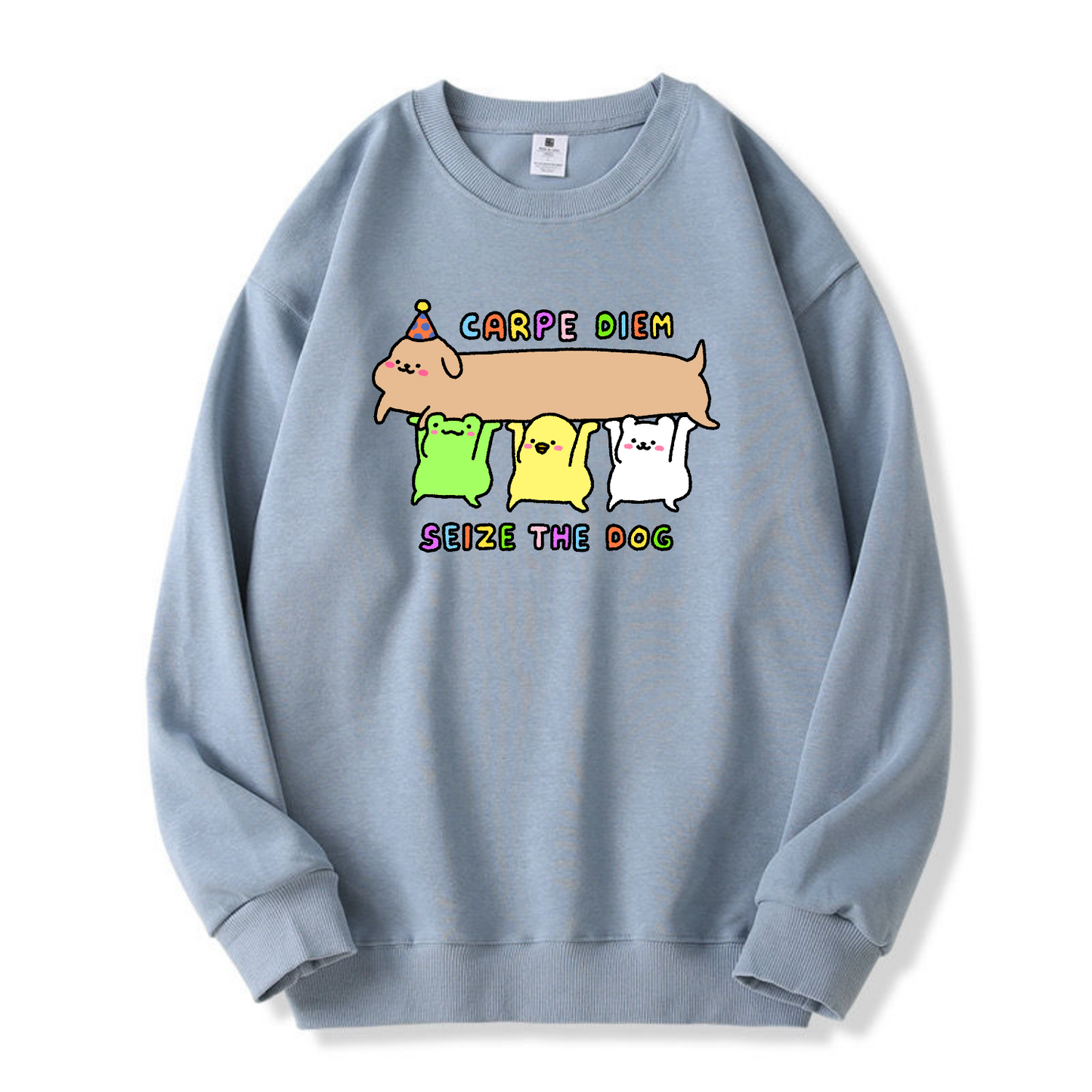 Carpe Diem Seize The Dog Apparel: Tshirt, Crewneck, Hoodie