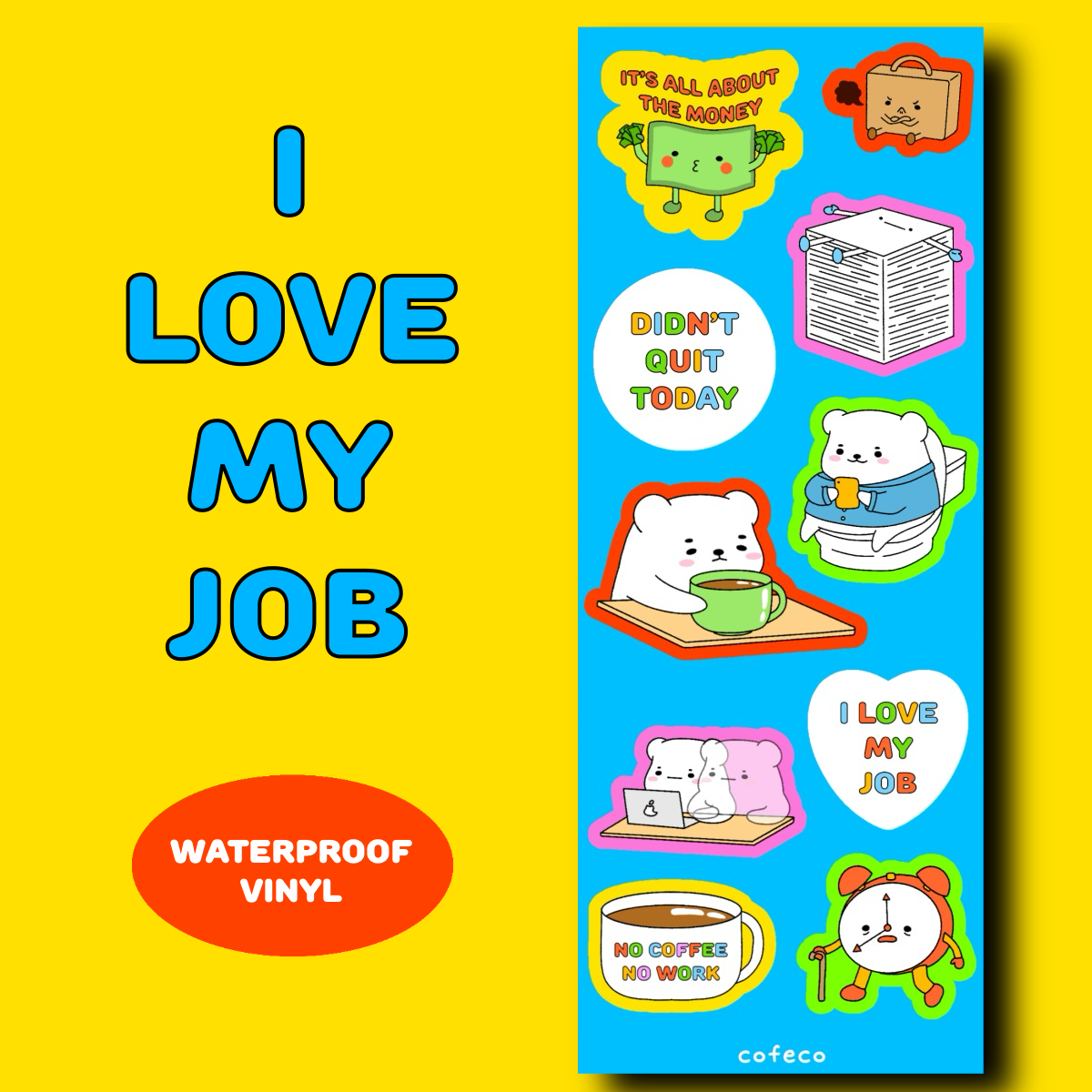 Work Day Sticker Sheet – Cofeco